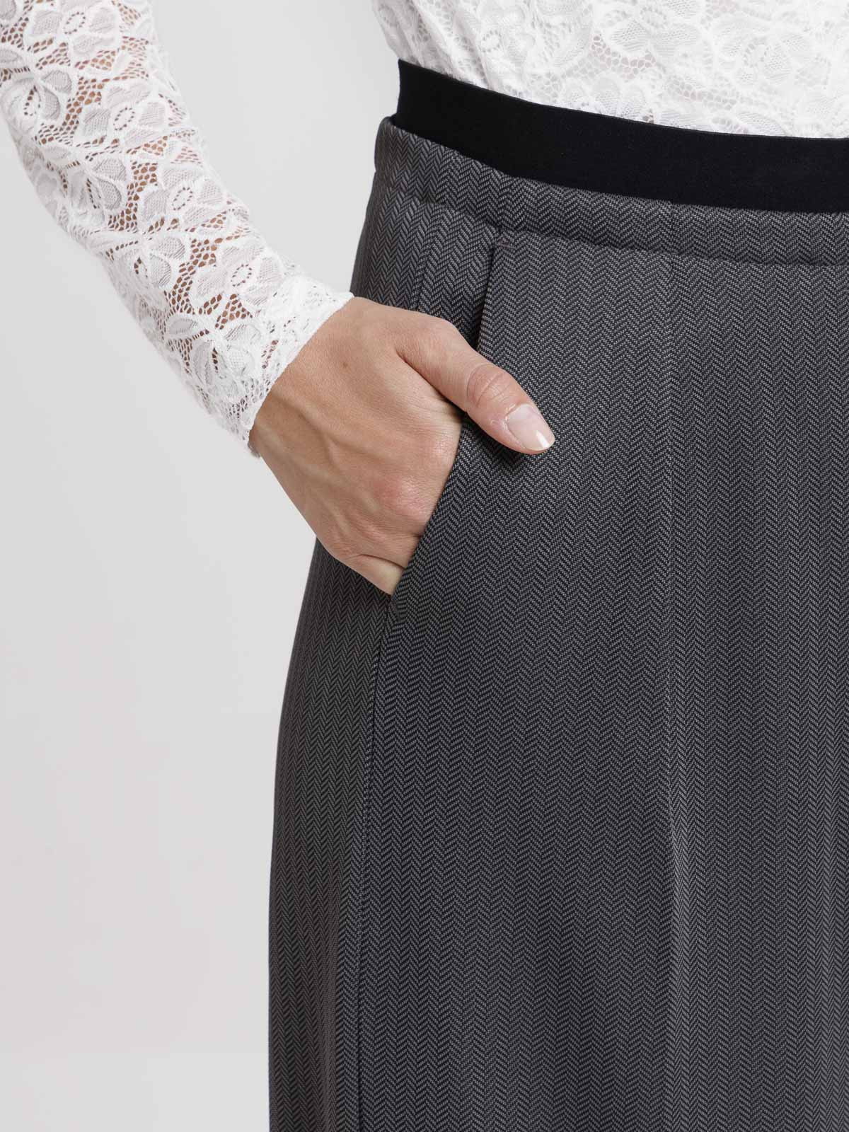 Pantalon jacquard chevron femme Pantalon jacquard chevron femme