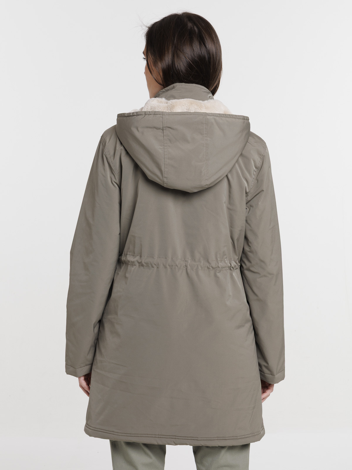 Parka capuche smokey olive femme Parka capuche smokey olive femme