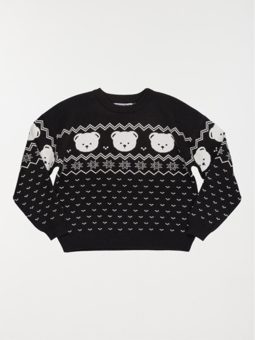 Pull de Noël ourson fille...