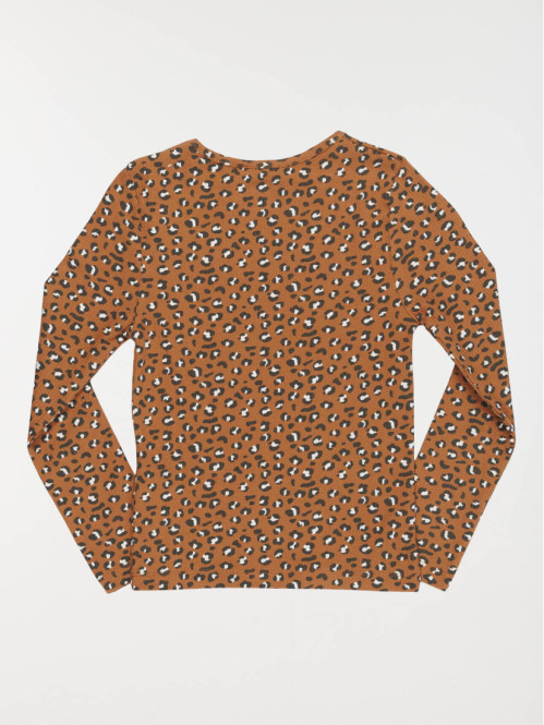 Tee-shirt léopard fille...