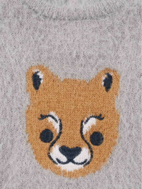 Pull léopard fille (3-36M) Pull léopard fille (3-36M)
