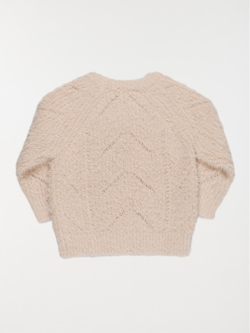 Pull fille maille ajourée...