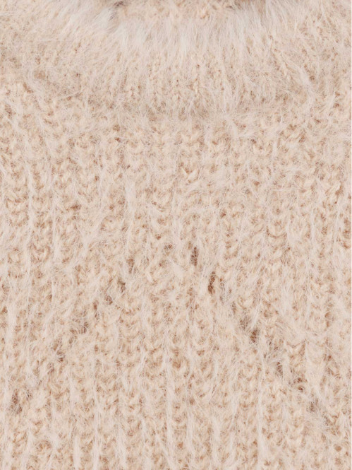 Pull fille maille ajourée...