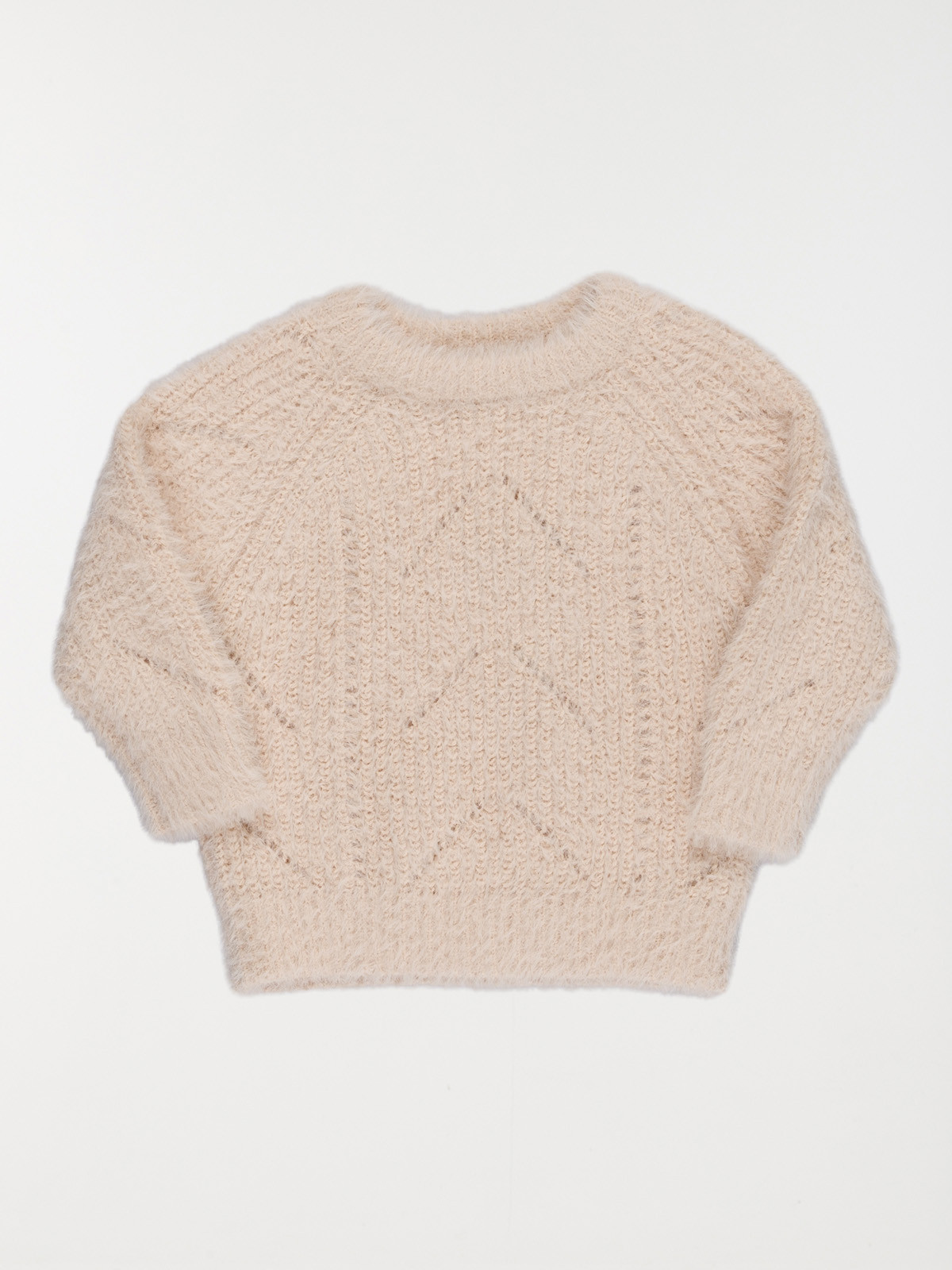 Pull fille maille ajourée (3-36M)