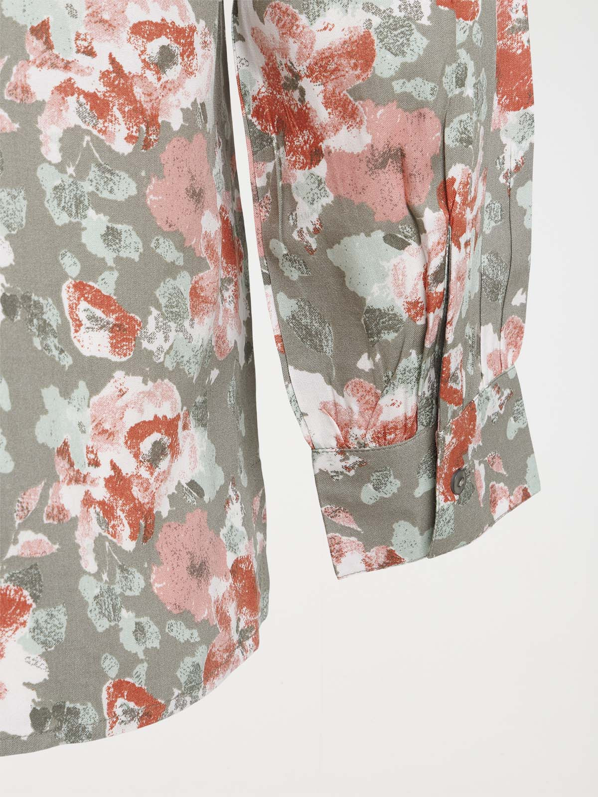 Blouse fleurie grande taille femme