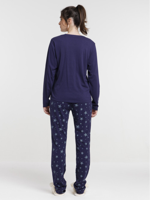 Pyjama motif pantoufles femme
