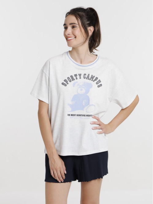 Pyjashort ourson femme