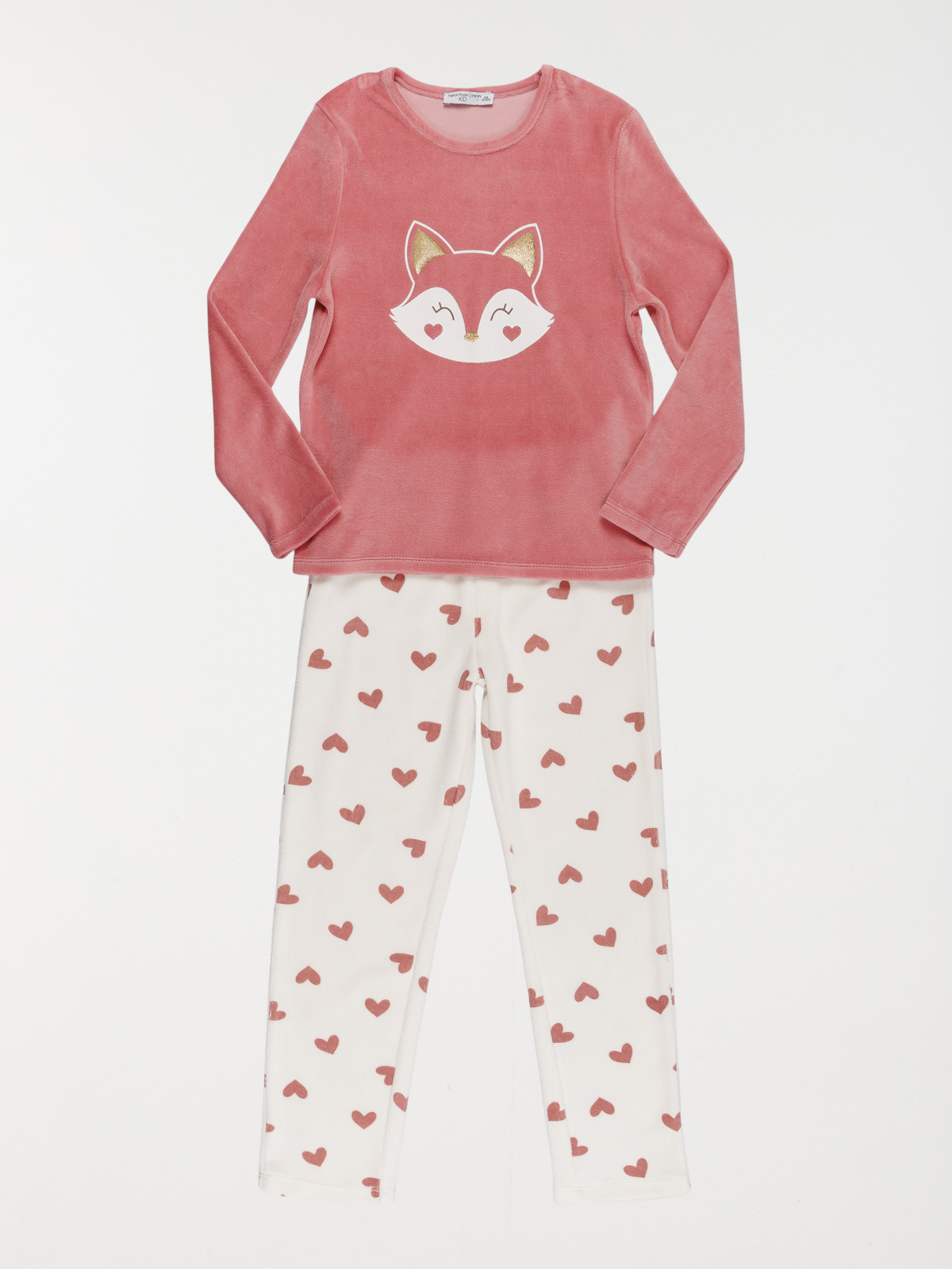 Pyjama en velours renard fille (3-12A)