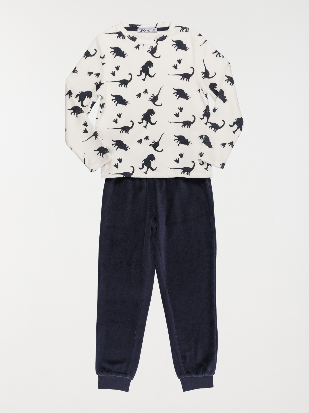 Pyjama velours dinosaure garçon (3-12A)