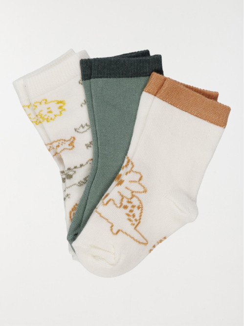 Lot de 3 paires de chaussettes garçon