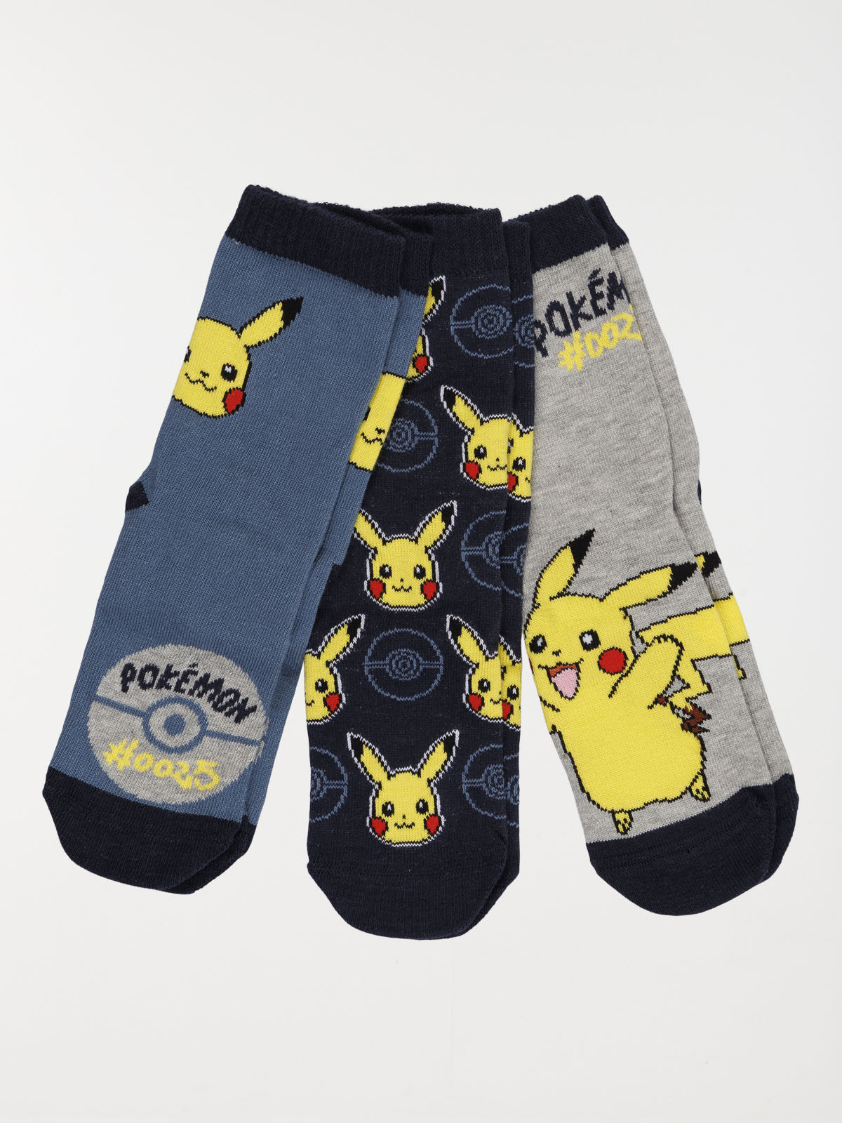 Lot de 3 chaussettes Pokémon garçon