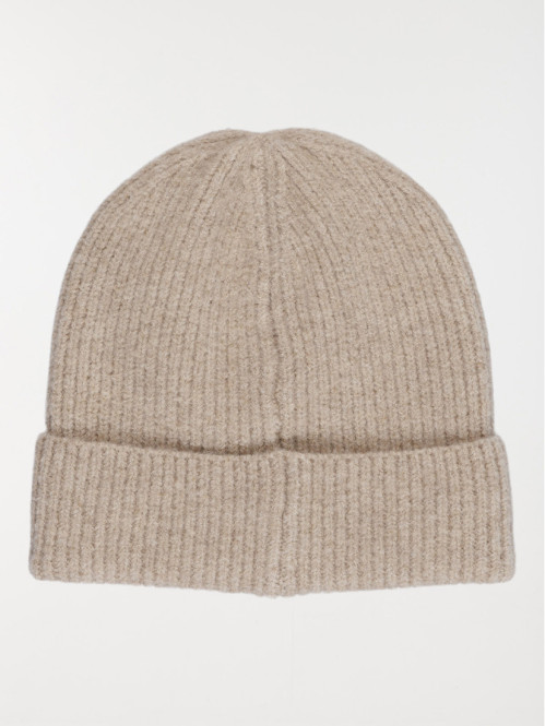 Bonnet en tricot camel...