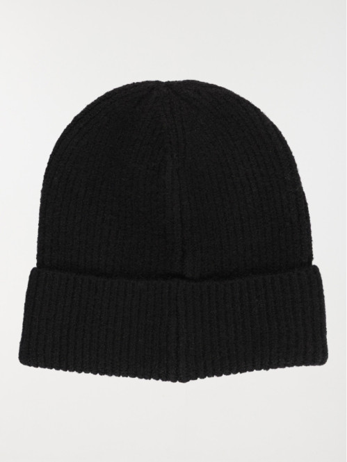 Bonnet en tricot noir femme