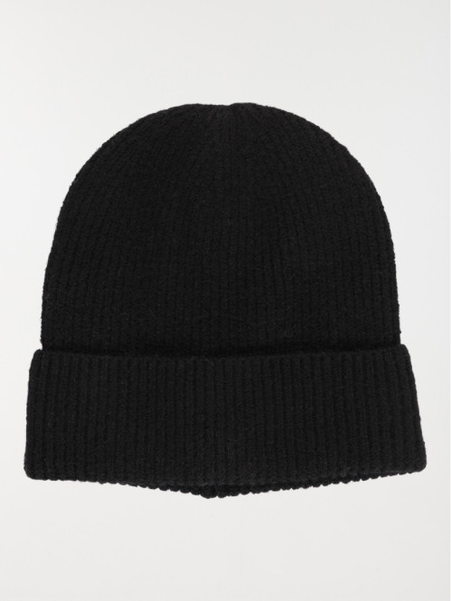 Bonnet en tricot noir femme