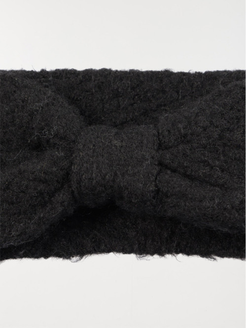 Headband maille tricot noir...