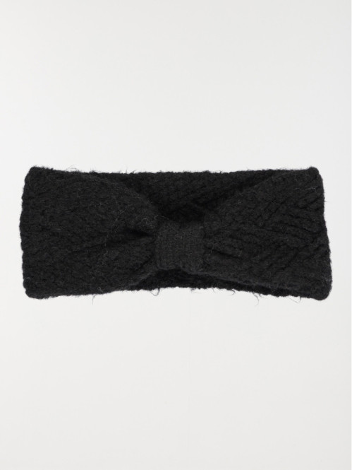 Headband maille tricot noir...