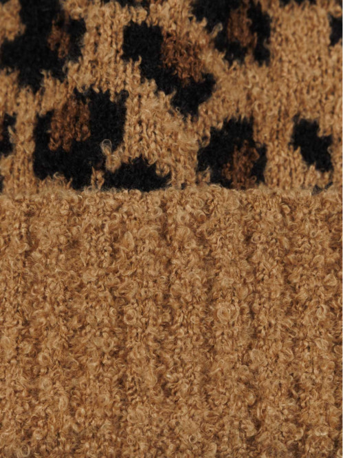Bonnet léopard femme