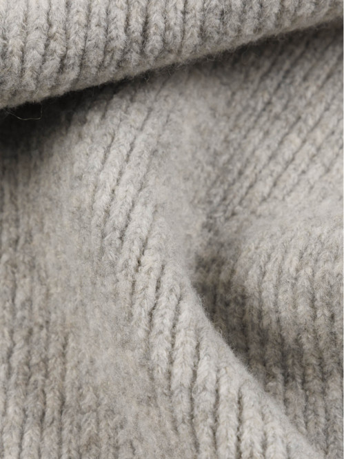 Écharpe femme gris clair chiné