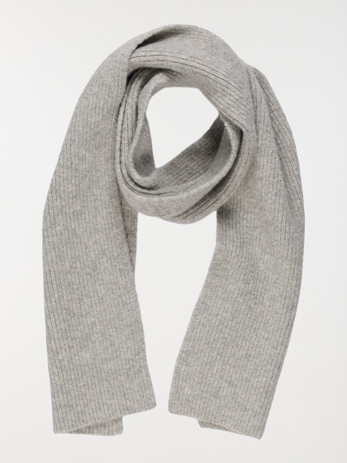 Écharpe femme gris clair chiné