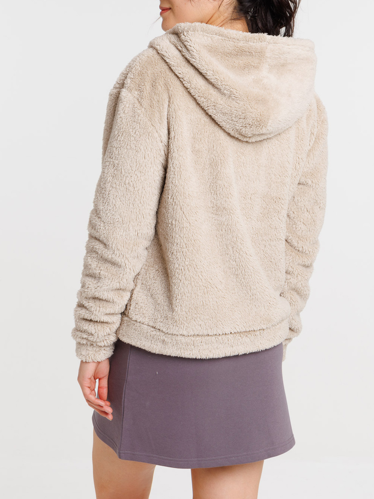 Sweat polaire zippé beige femme Sweat polaire zippé beige femme