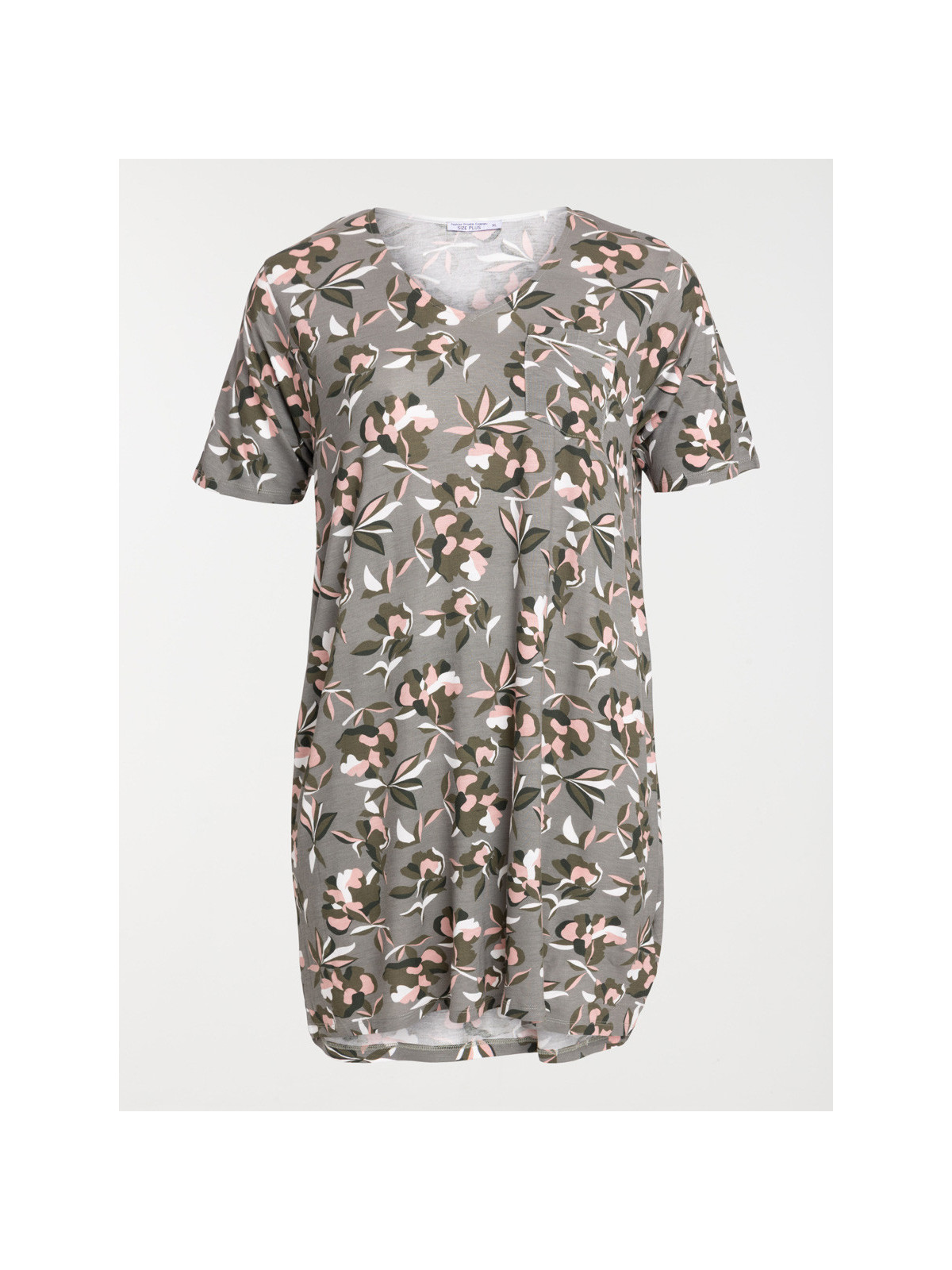 Chemise de nuit fleurie femme
