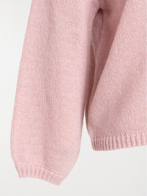 Pull col V grande taille femme