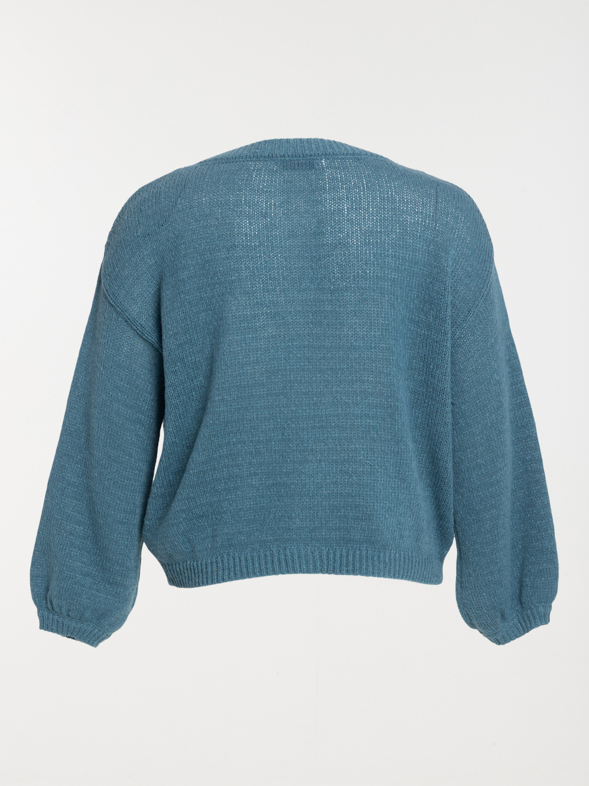 Gilet col V boutonné bleu gipsy femme