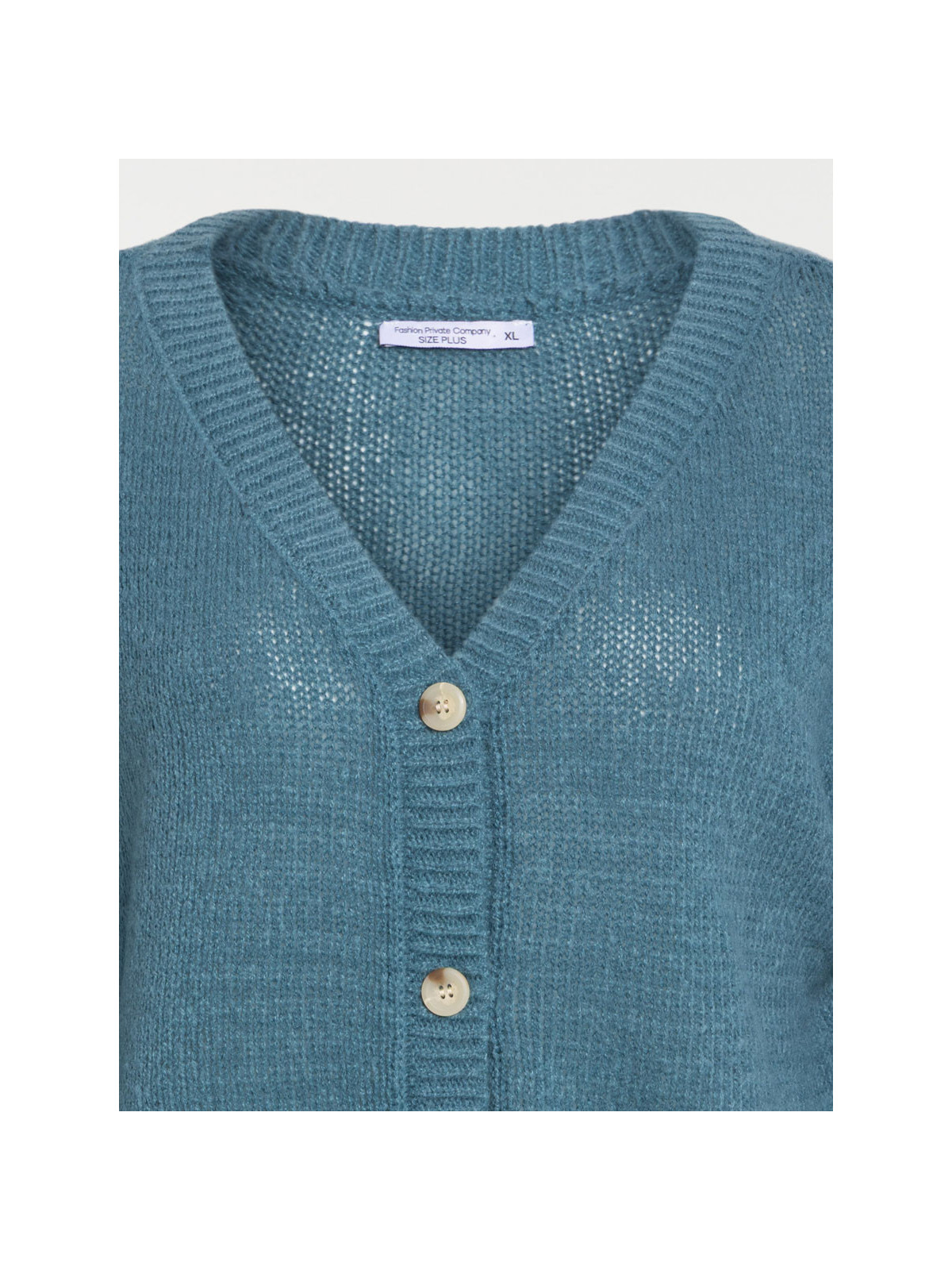 Gilet col V boutonné bleu gipsy femme