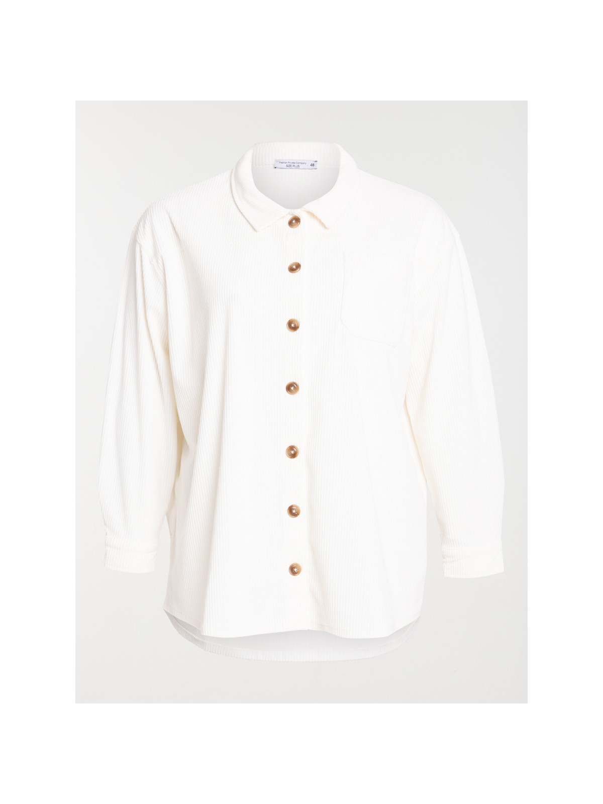 Surchemise velours grande taille femme