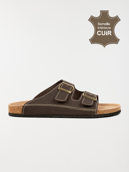 Mules homme marron (40-46)