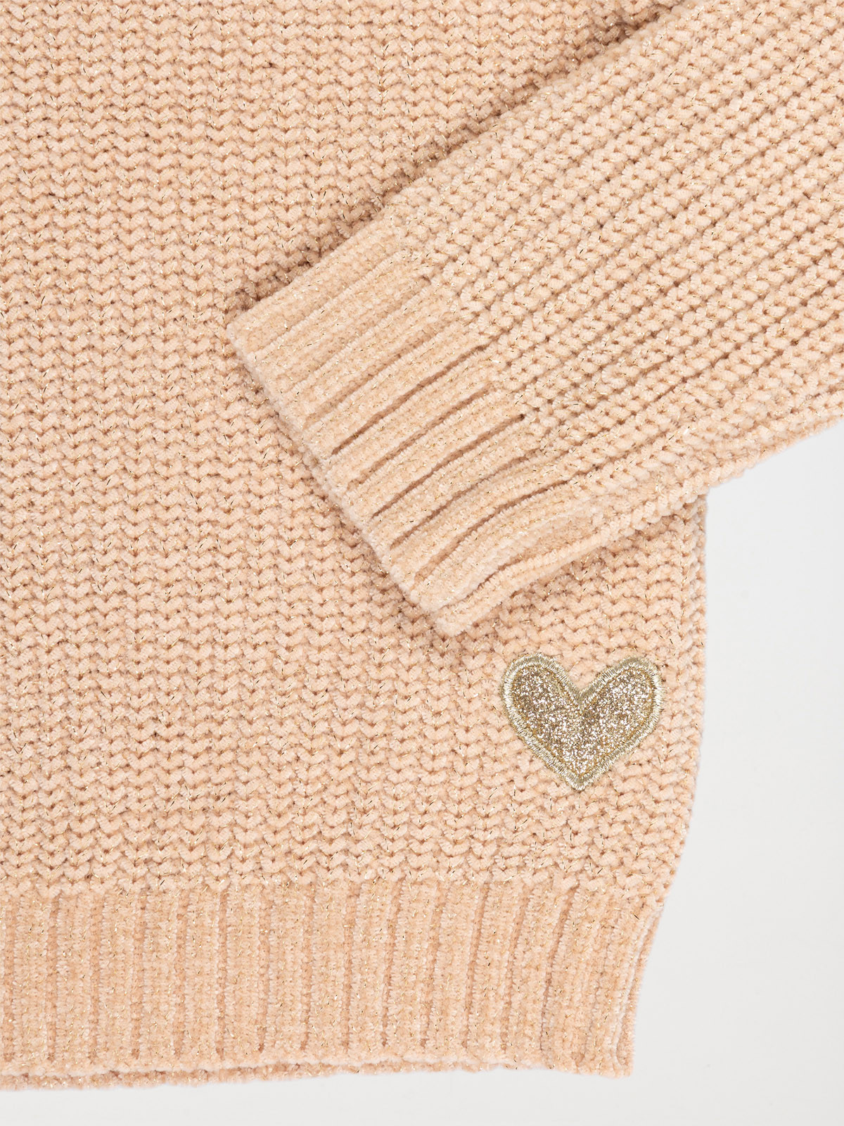 Pull coeur pailleté fille (3-12A) Pull coeur pailleté fille (3-12A)