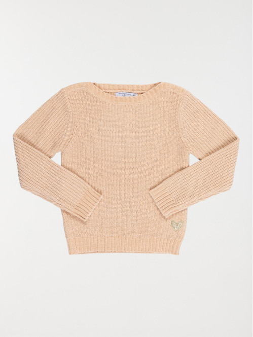 Pull coeur pailleté fille...
