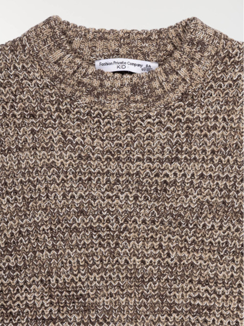 Pull col rond garçon (3-12A)