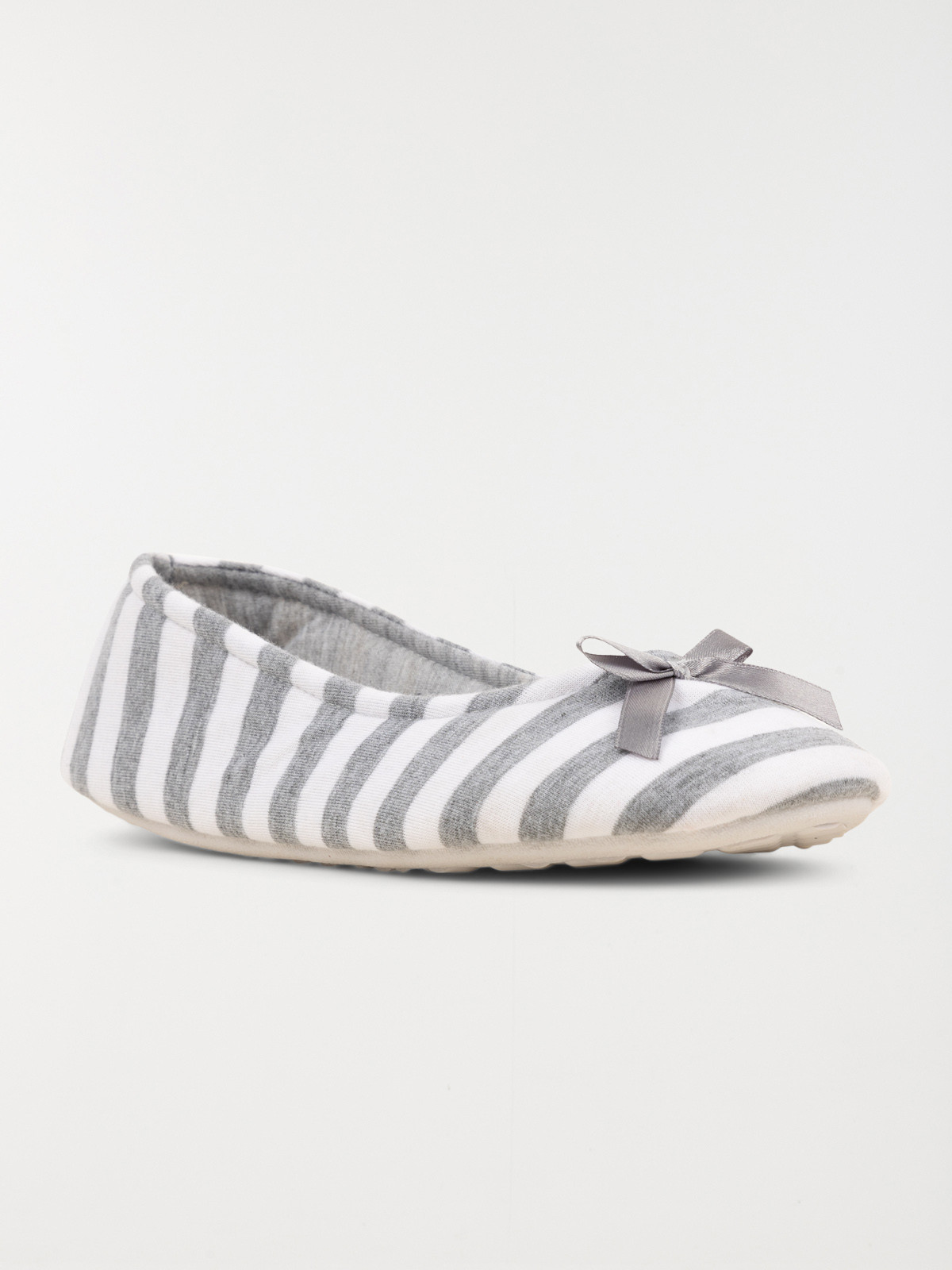 Pantoufle ballerine rayée femme (37-42) Pantoufle ballerine rayée femme (37-42)
