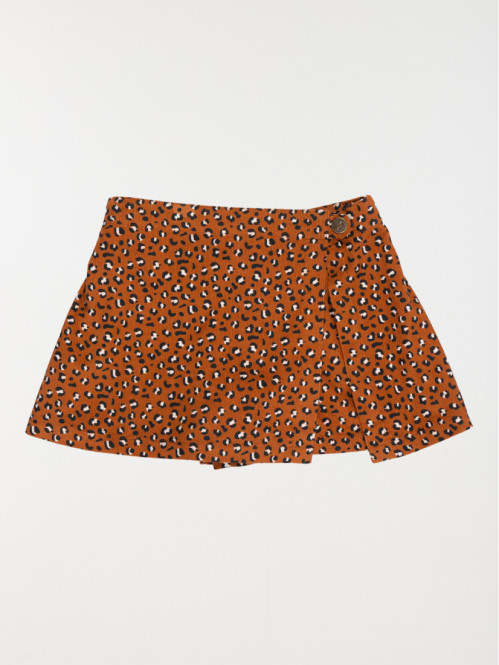 Jupe short léopard fille...