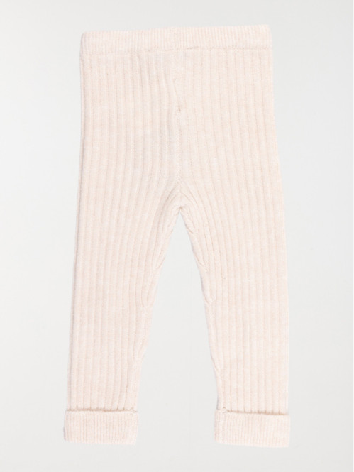 Legging tricot écru fille...