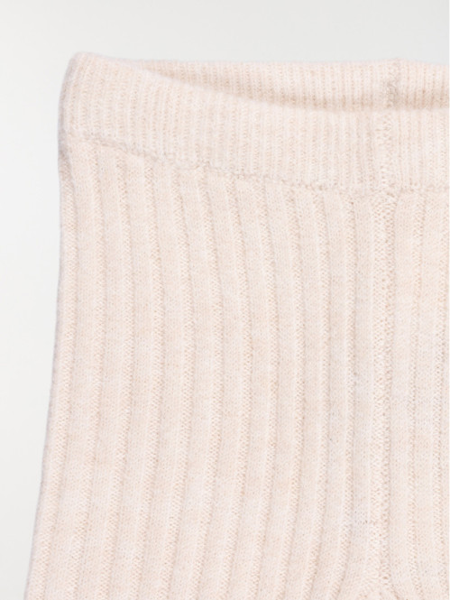 Legging tricot écru fille...