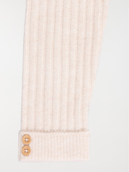 Legging tricot écru fille...