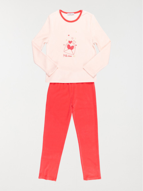 Pyjama velours mots doux...