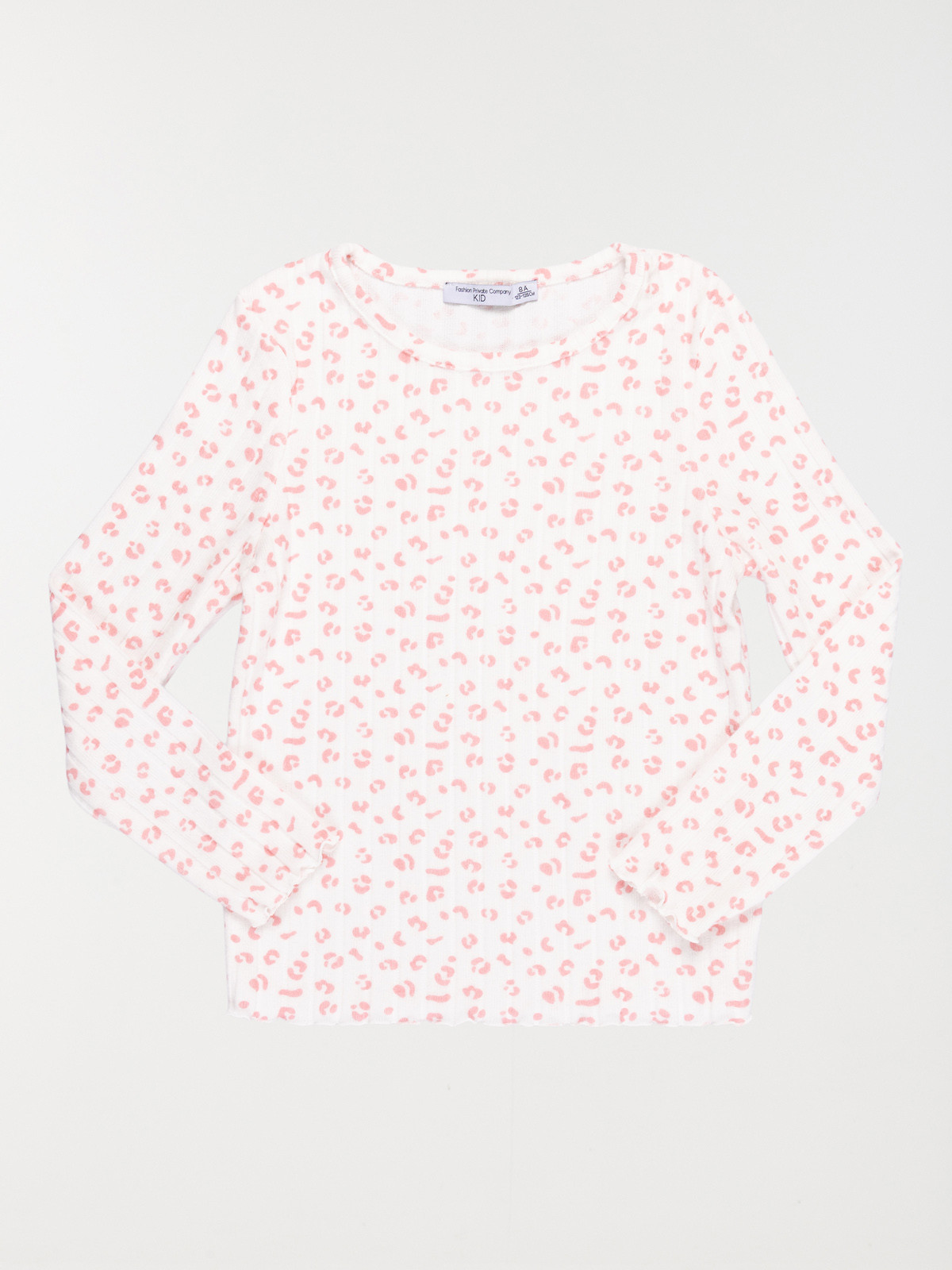 Pyjama motif maille côtelé fille (3-12A)