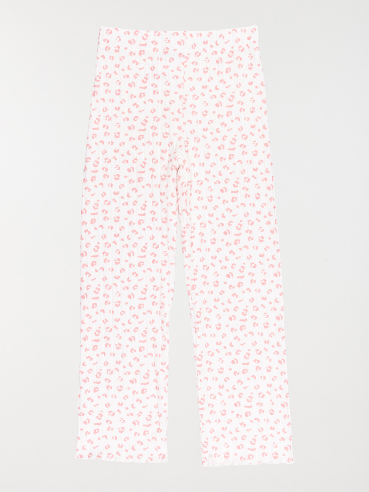 Pyjama motif maille côtelé fille (3-12A)