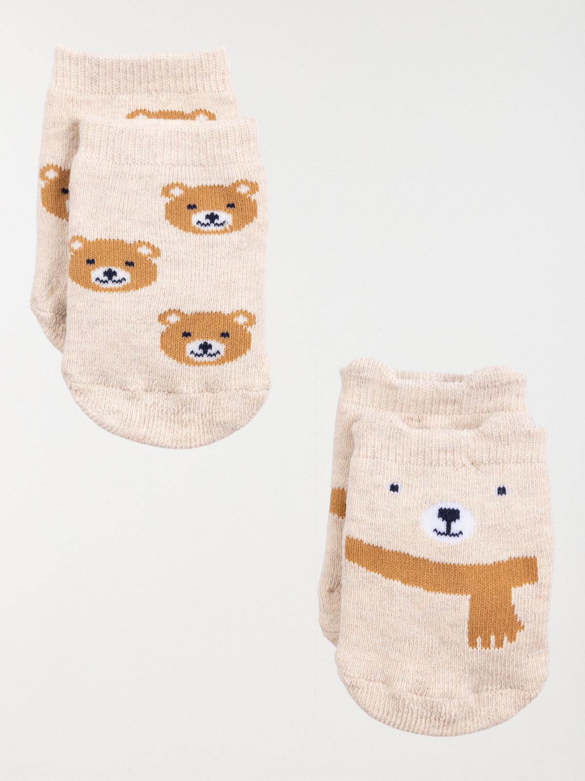 Lot 2 paires de chaussettes ours garçon