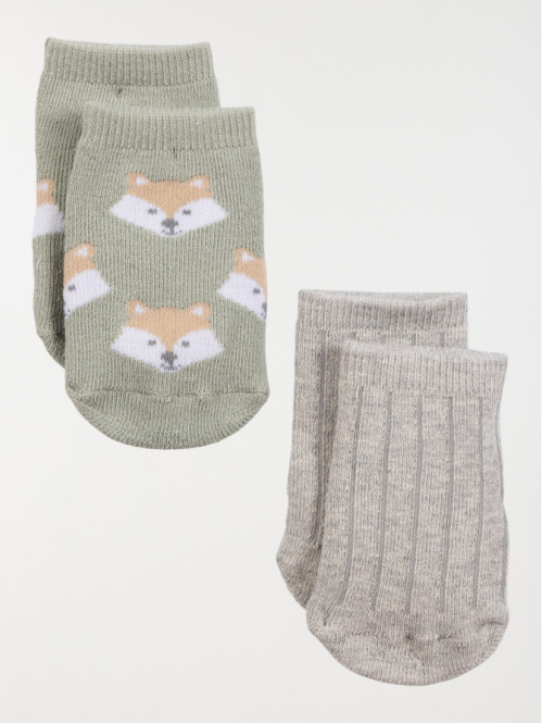Lot 2 paires de chaussettes garçon