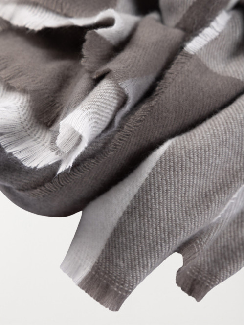 Écharpe à carreaux femme