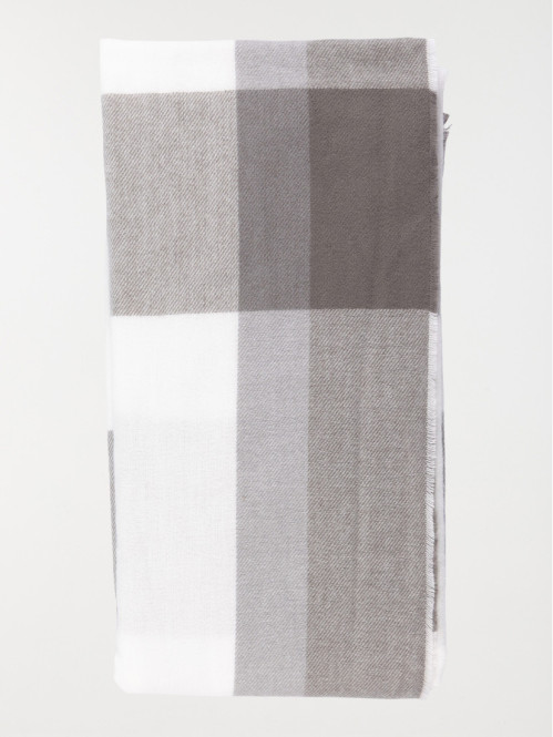 Écharpe à carreaux femme