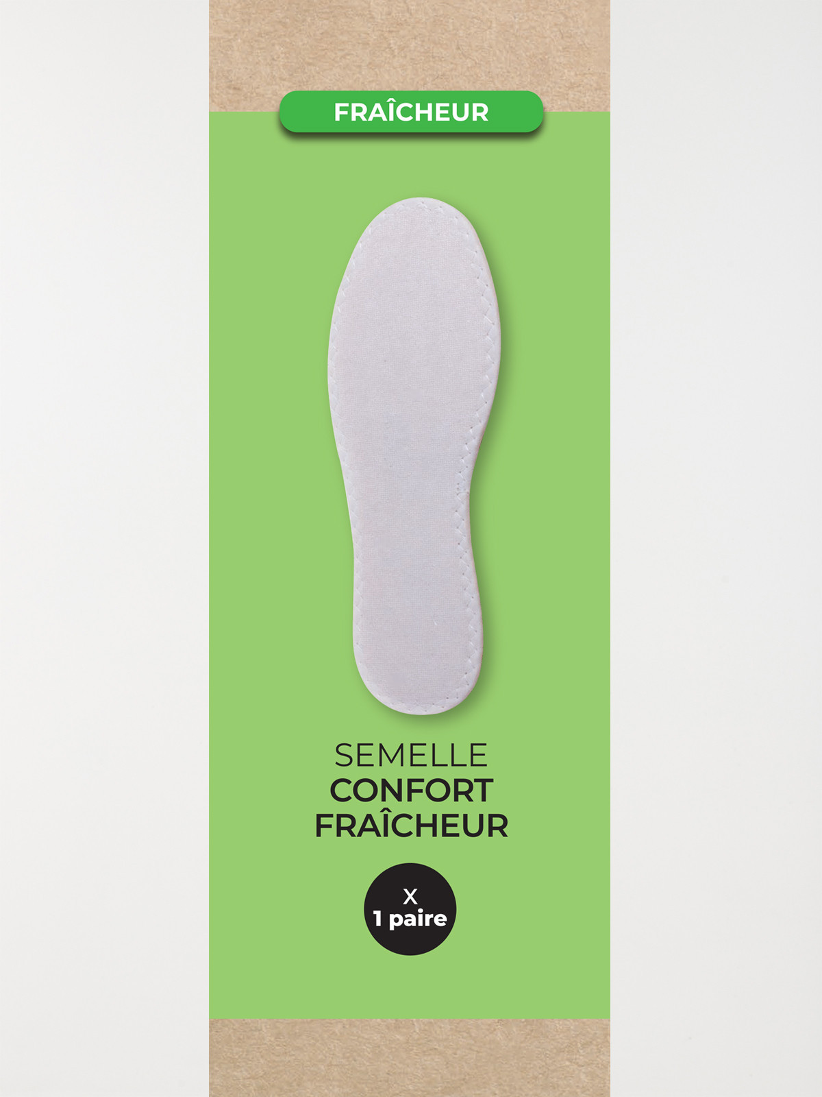 Semelle confort fraîcheur 