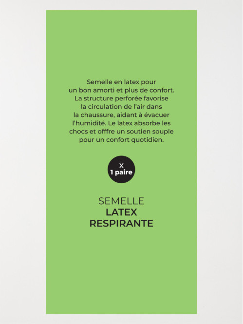 Semelle latex respirante 1...