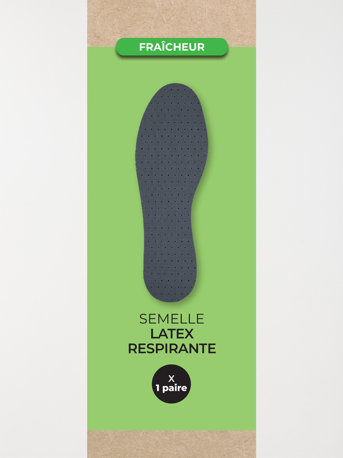 Semelle latex respirante 1 paire