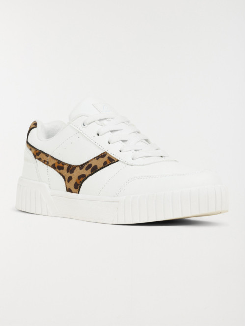 Baskets basses léopard...