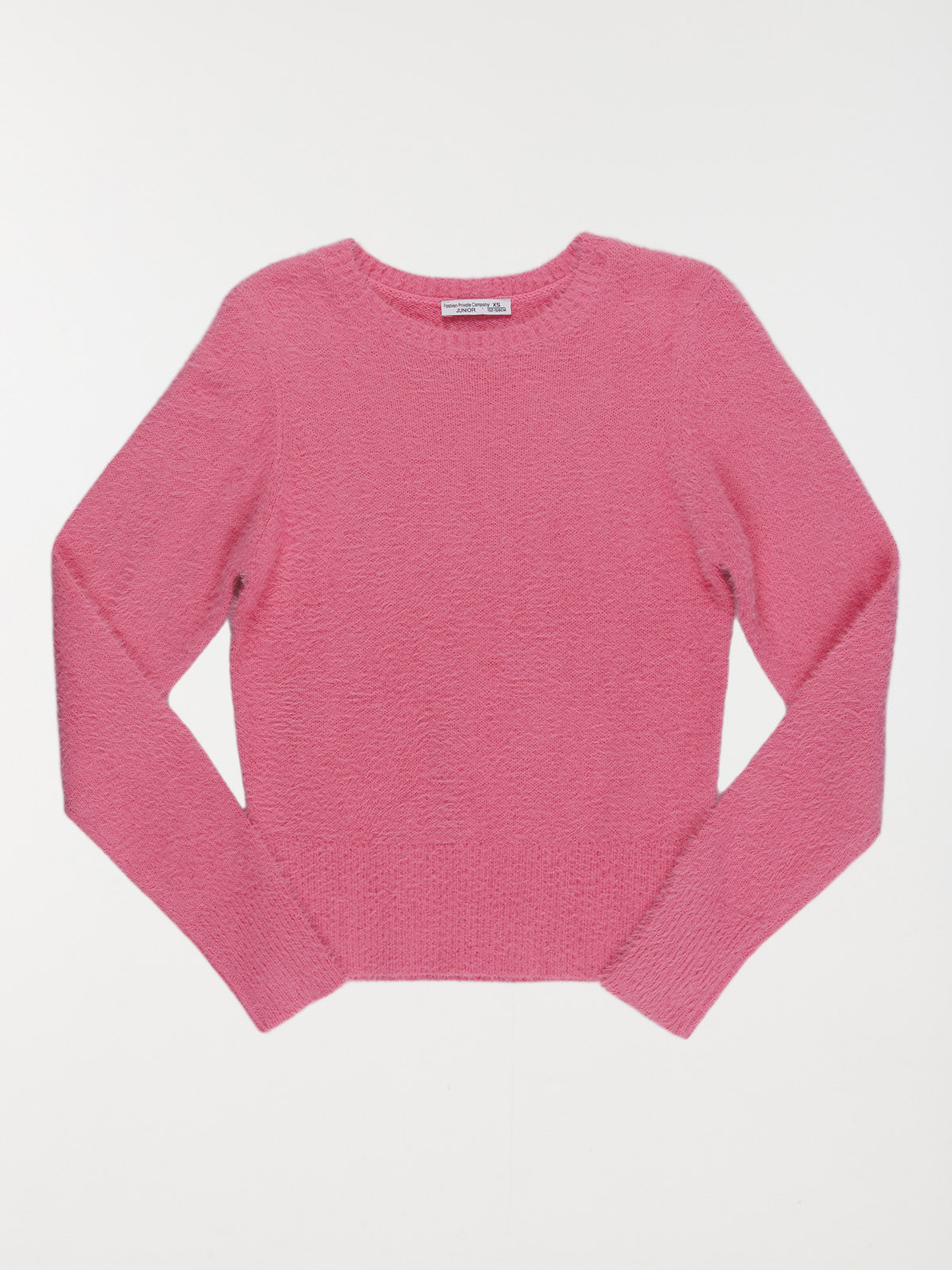 Pull doux rose fluo fille (XXS-M)